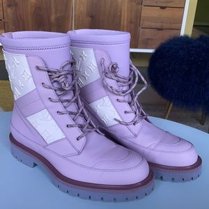 Louis Vuitton combat boots